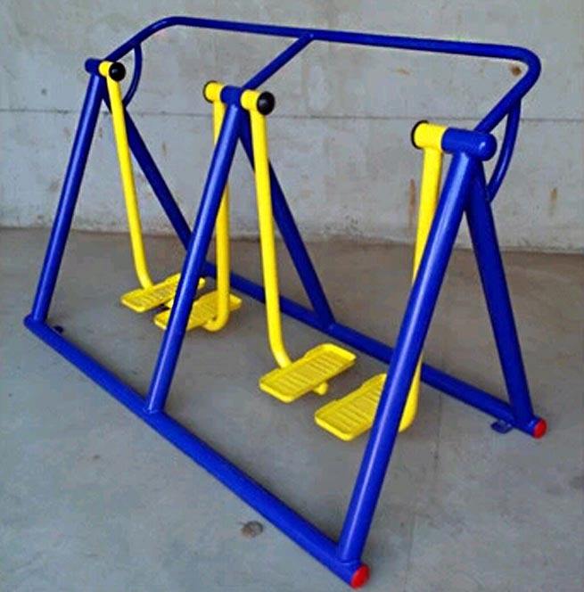 四川客户定做的户外健身器材双人漫步机